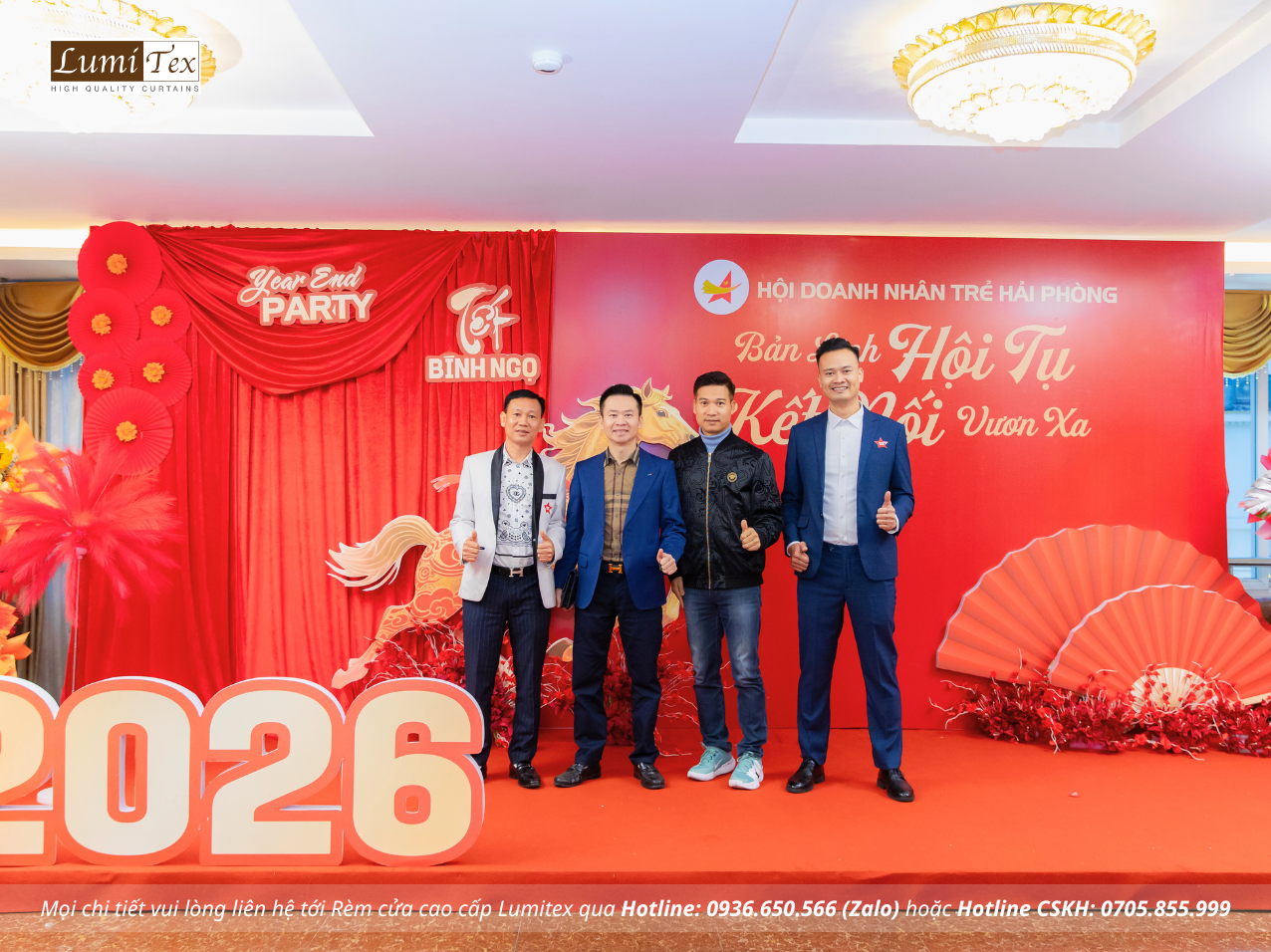 Rèm Lumitex tham dự Lễ tổng kết công tác Hội và phong trào Doanh nhân trẻ Hải Phòng năm 2025