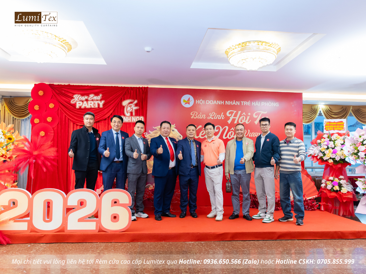 Rèm Lumitex tham dự Lễ tổng kết công tác Hội và phong trào Doanh nhân trẻ Hải Phòng năm 2025