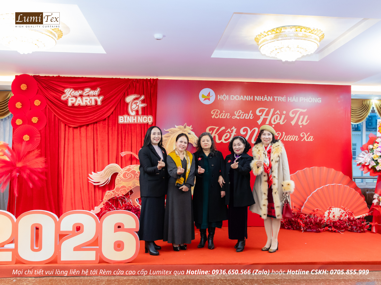 Rèm Lumitex tham dự Lễ tổng kết công tác Hội và phong trào Doanh nhân trẻ Hải Phòng năm 2025