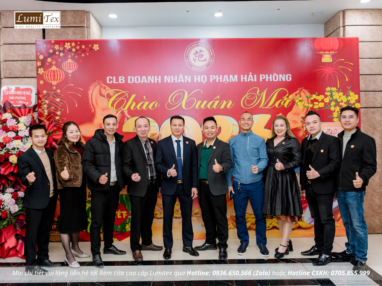 Rèm Lumitex tham dự Phiên chợ Tết & Gala Chào Xuân 2026 của CLB Doanh nhân Họ Phạm Hải Phòng