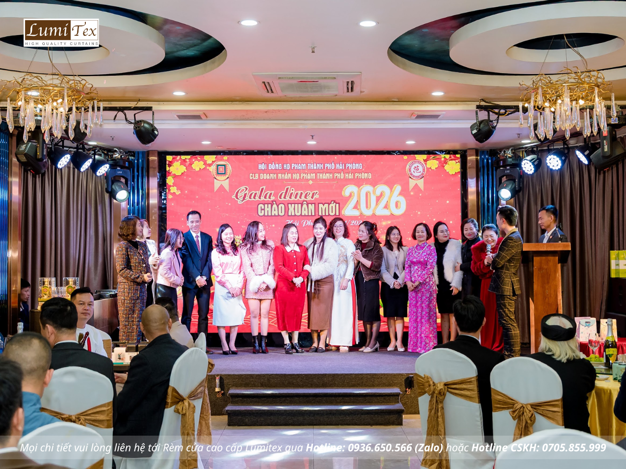 Rèm Lumitex tham dự Phiên chợ Tết & Gala Chào Xuân 2026 của CLB Doanh nhân Họ Phạm Hải Phòng
