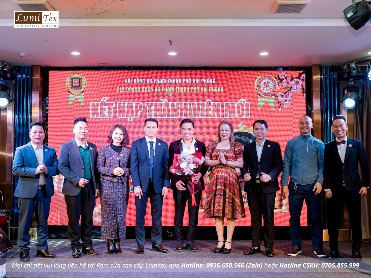 Rèm Lumitex tham dự Phiên chợ Tết & Gala Chào Xuân 2026 của CLB Doanh nhân Họ Phạm Hải Phòng
