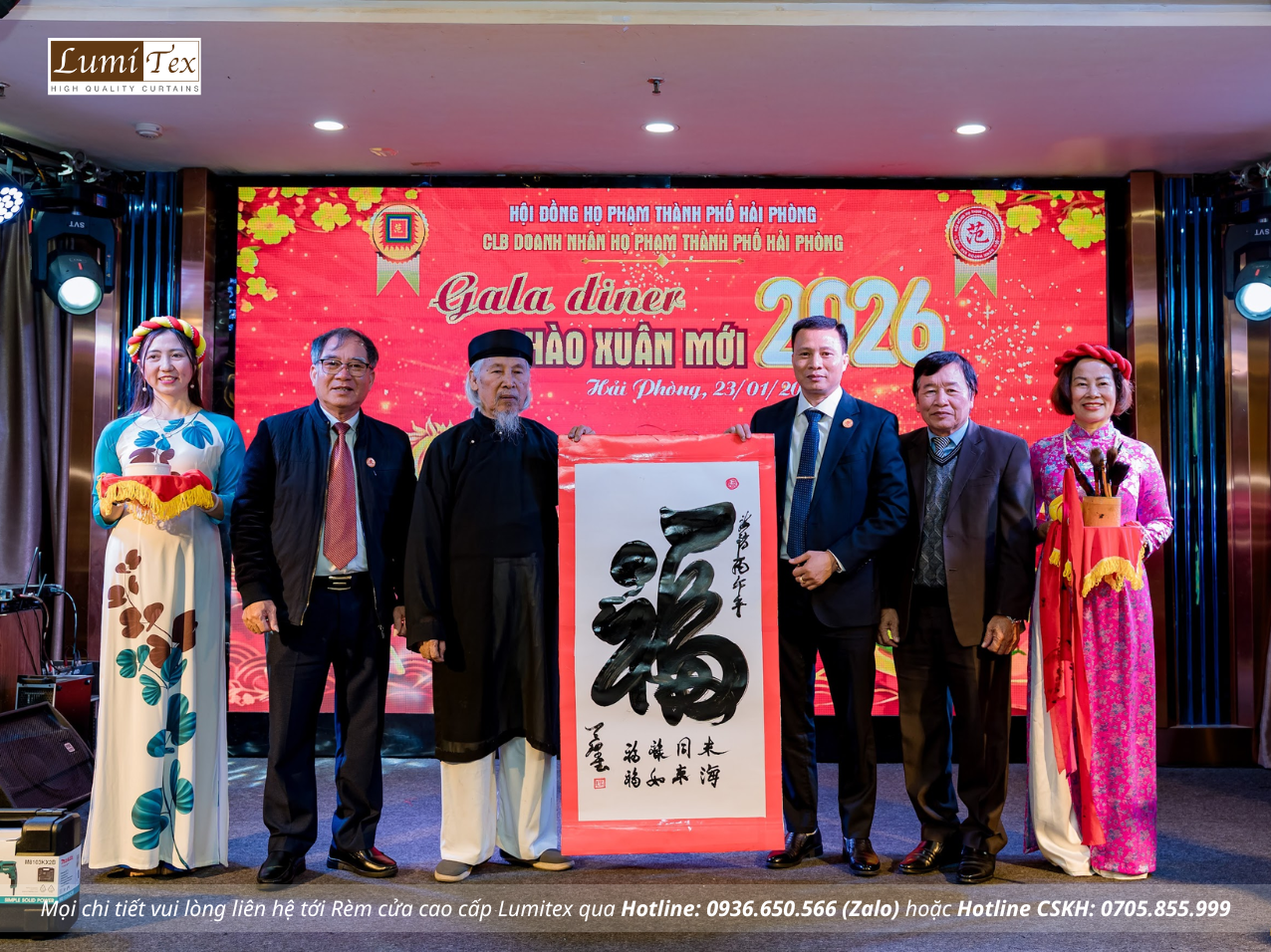 Rèm Lumitex tham dự Phiên chợ Tết & Gala Chào Xuân 2026 của CLB Doanh nhân Họ Phạm Hải Phòng