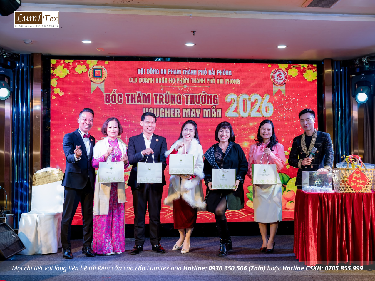 Rèm Lumitex tham dự Phiên chợ Tết & Gala Chào Xuân 2026 của CLB Doanh nhân Họ Phạm Hải Phòng