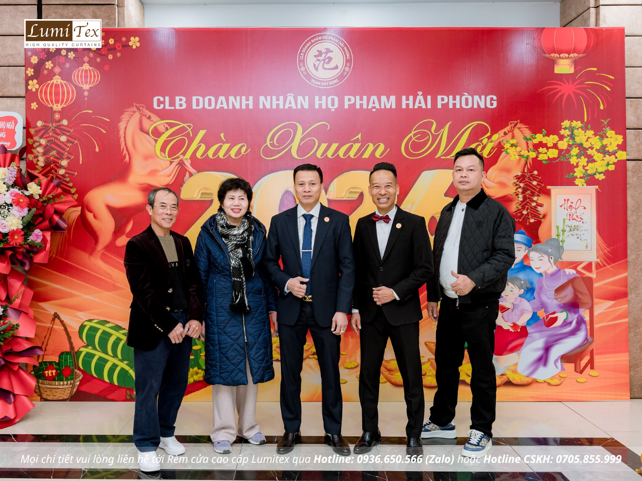 Rèm Lumitex tham dự Phiên chợ Tết & Gala Chào Xuân 2026 của CLB Doanh nhân Họ Phạm Hải Phòng