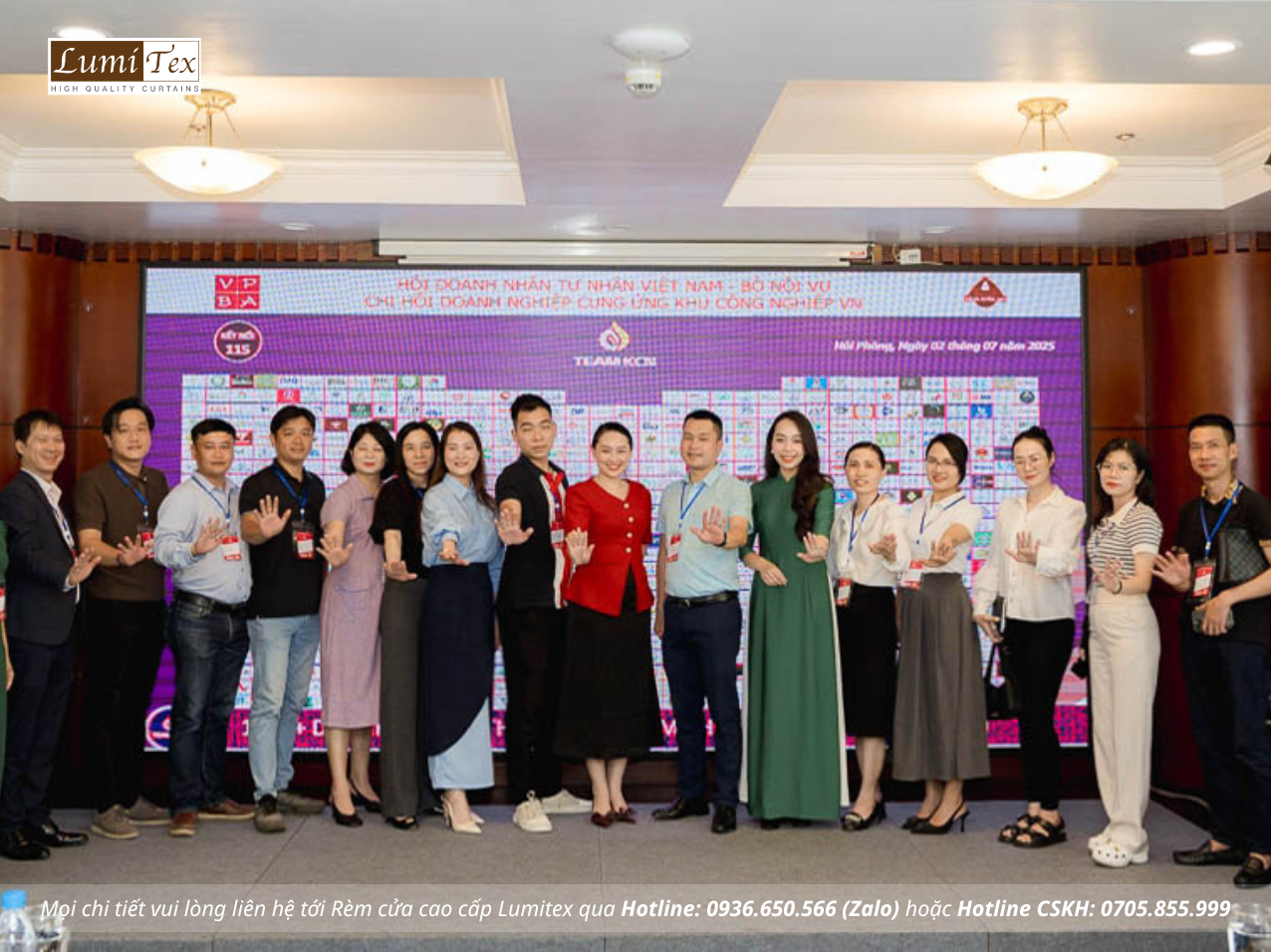 Rèm Lumitex góp mặt tại sự kiện TEAM KCN 115 – Hải Phòng