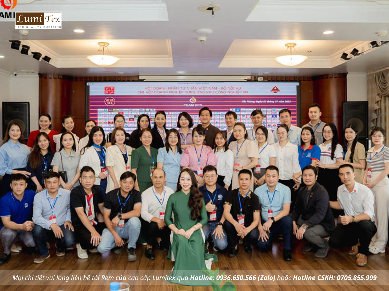 Rèm Lumitex góp mặt tại sự kiện TEAM KCN 115 – Hải Phòng