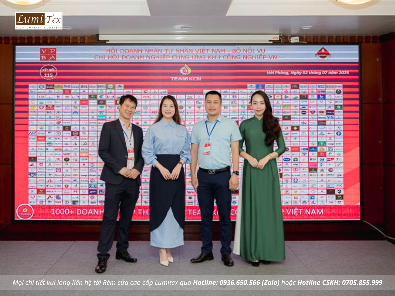 Rèm Lumitex góp mặt tại sự kiện TEAM KCN 115 – Hải Phòng