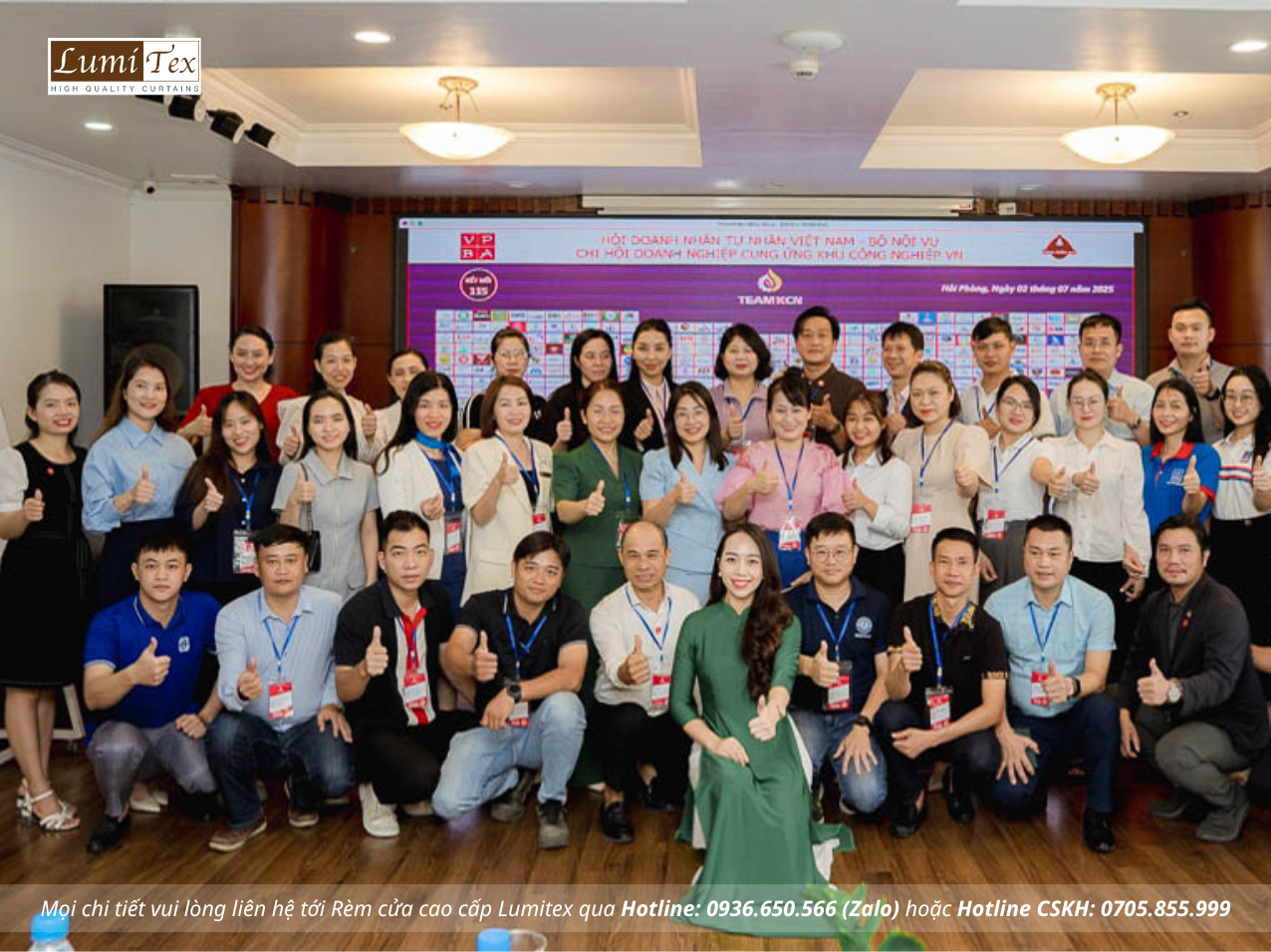 Rèm Lumitex góp mặt tại sự kiện TEAM KCN 115 – Hải Phòng