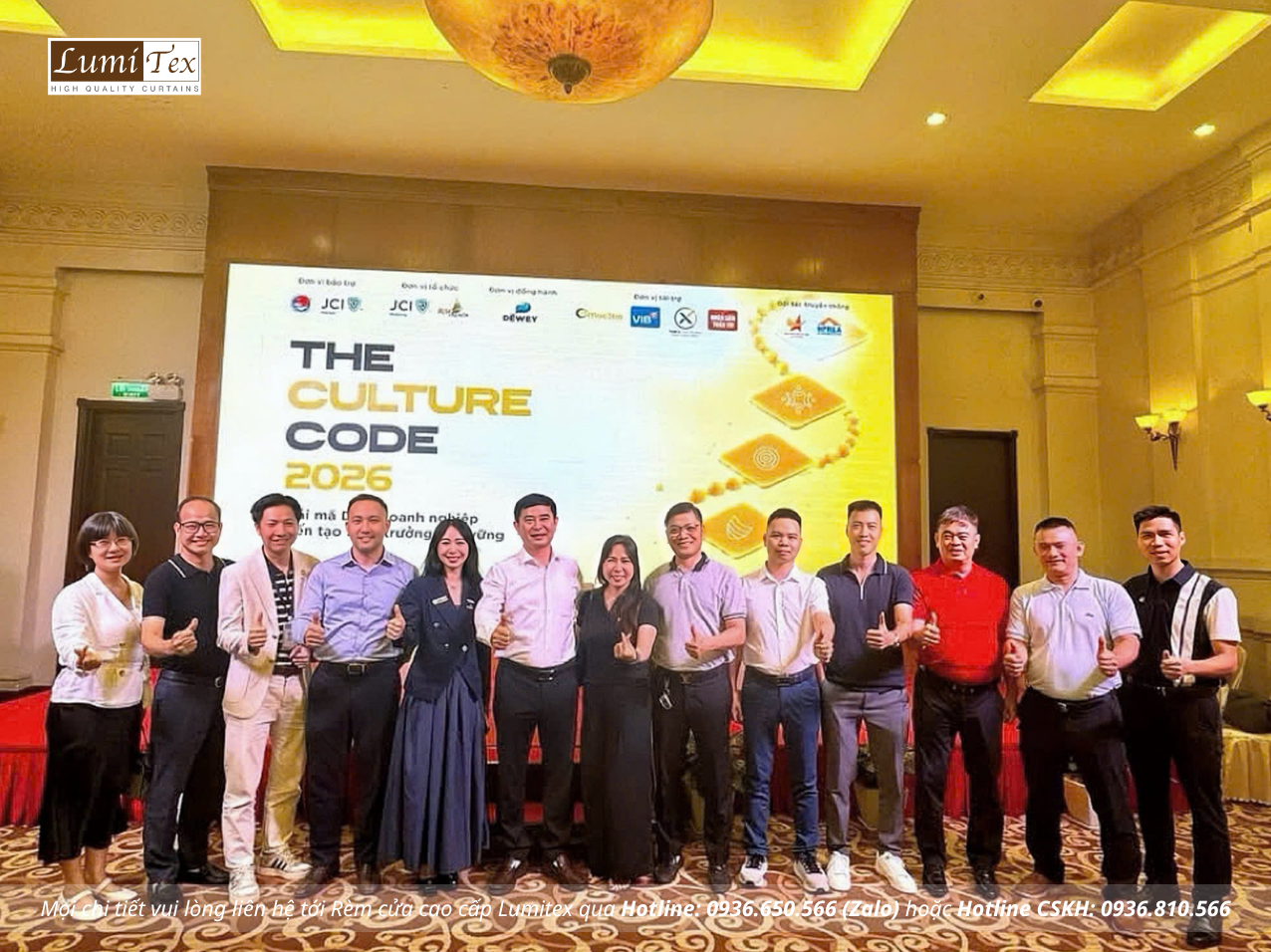Rèm Lumitex tham dự The Culture Code 2026 Giải mã DNA doanh nghiệp kiến tạo tăng trưởng bền vững