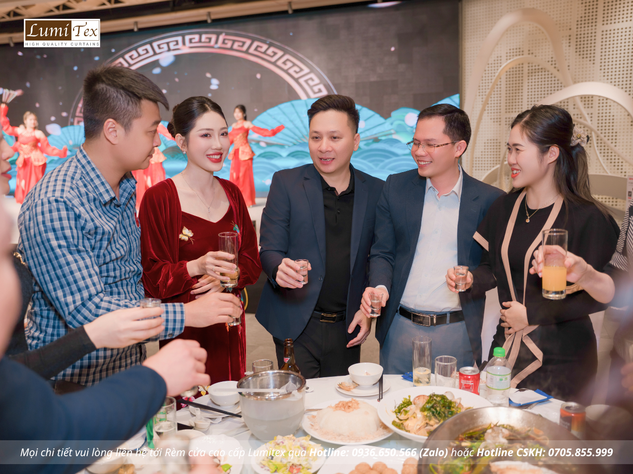 Rèm Lumitex tham dự sự kiện Tiệc Tất niên Lux Decor