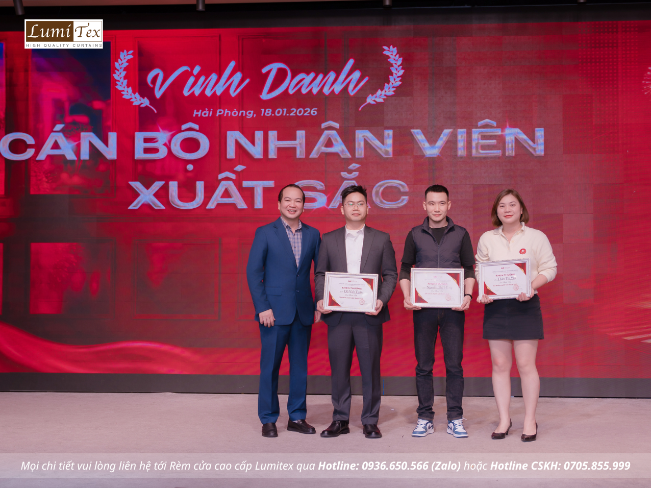 Rèm Lumitex tham dự sự kiện Tiệc Tất niên Lux Decor