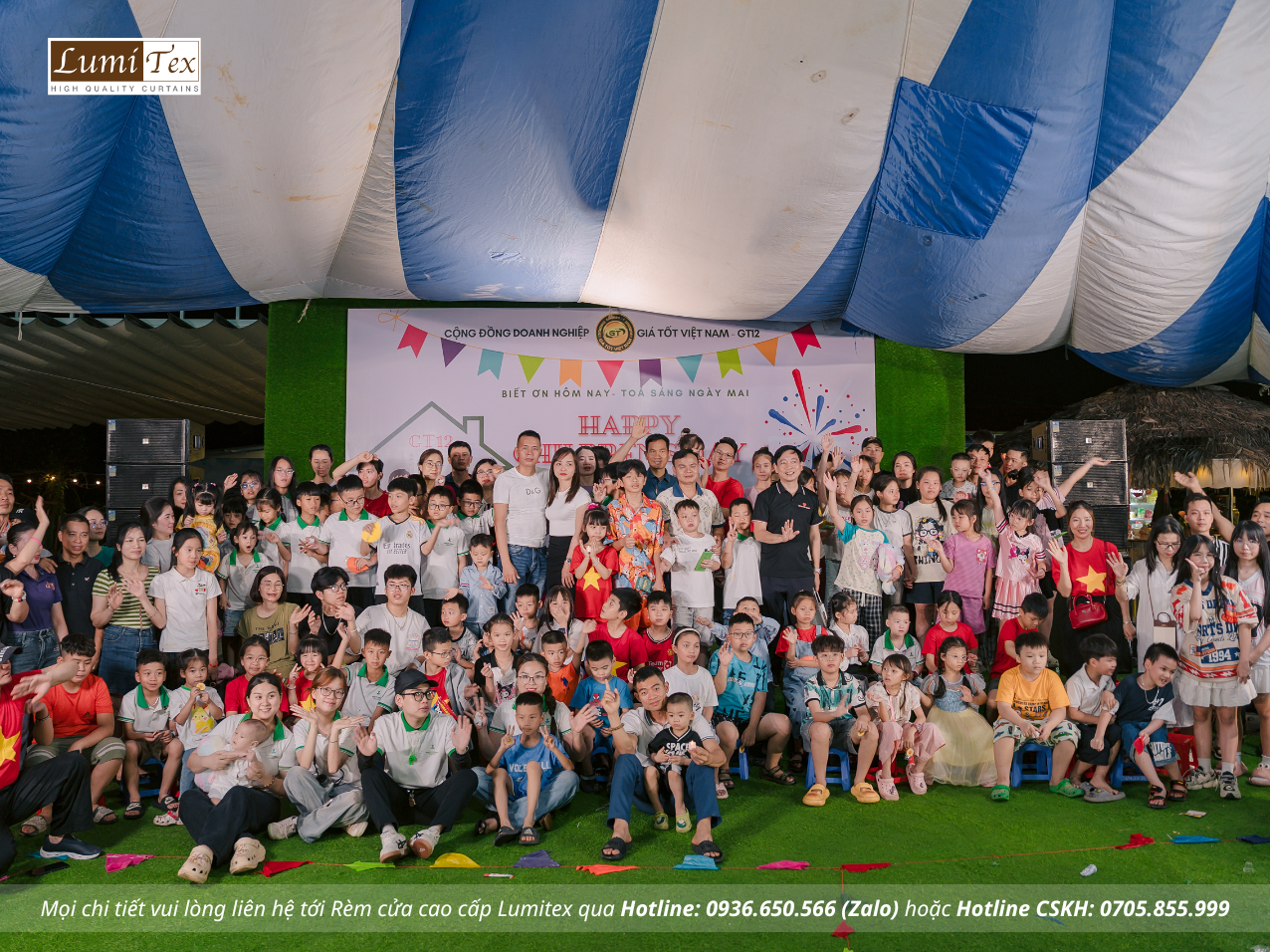 Rèm Lumitex tham gia ngày hội Family Day cùng Cộng đồng Doanh nghiệp Giá Tốt