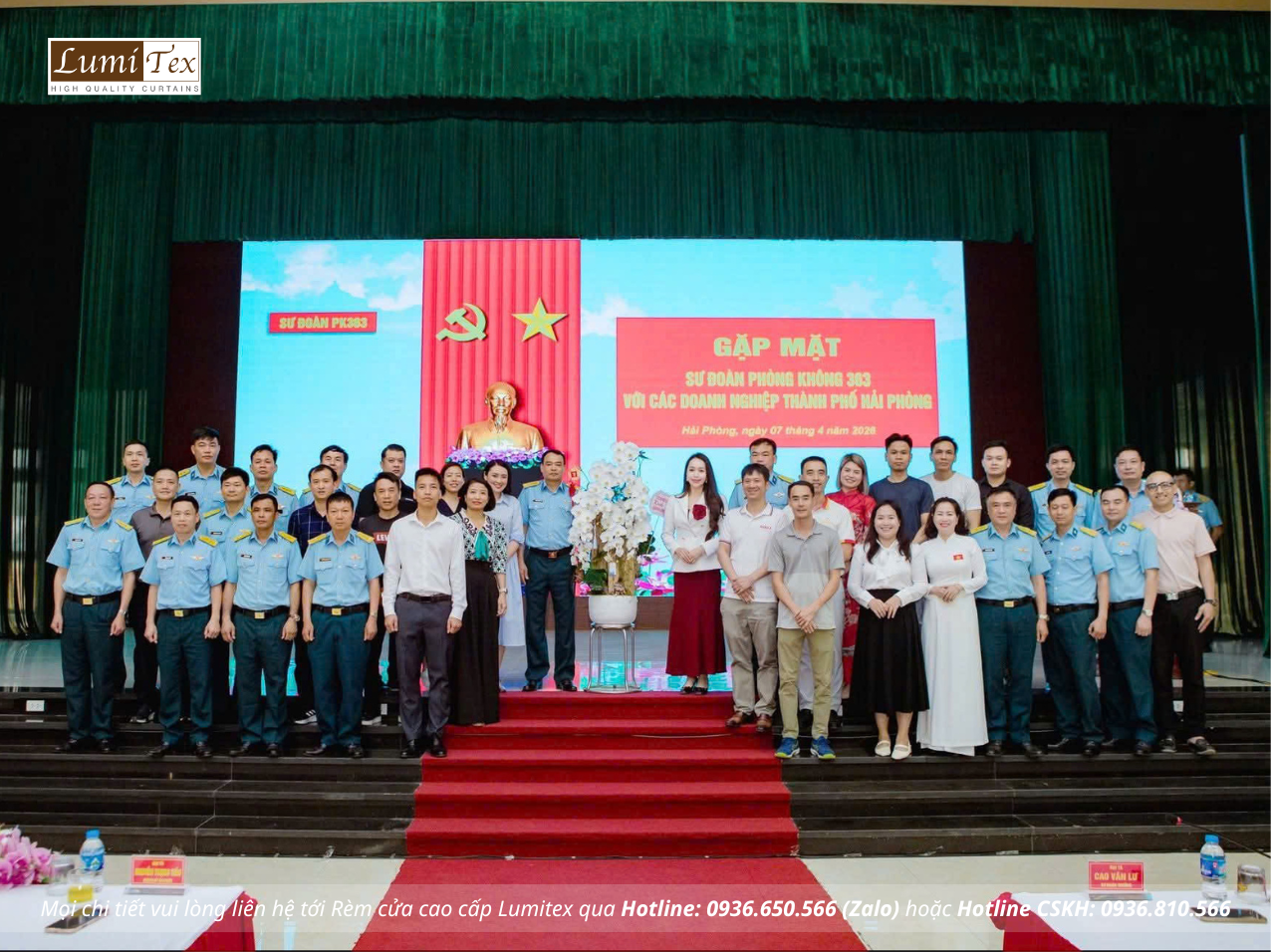 Rèm Lumitex tham gia chương trình giao lưu tại Sư đoàn Phòng không 363 – Lan tỏa tinh thần gắn kết quân dân