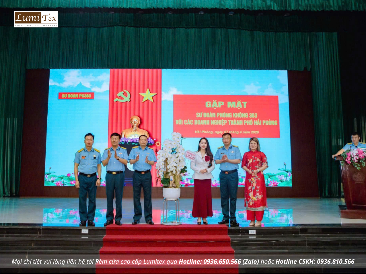 Rèm Lumitex tham gia chương trình giao lưu tại Sư đoàn Phòng không 363 – Lan tỏa tinh thần gắn kết quân dân