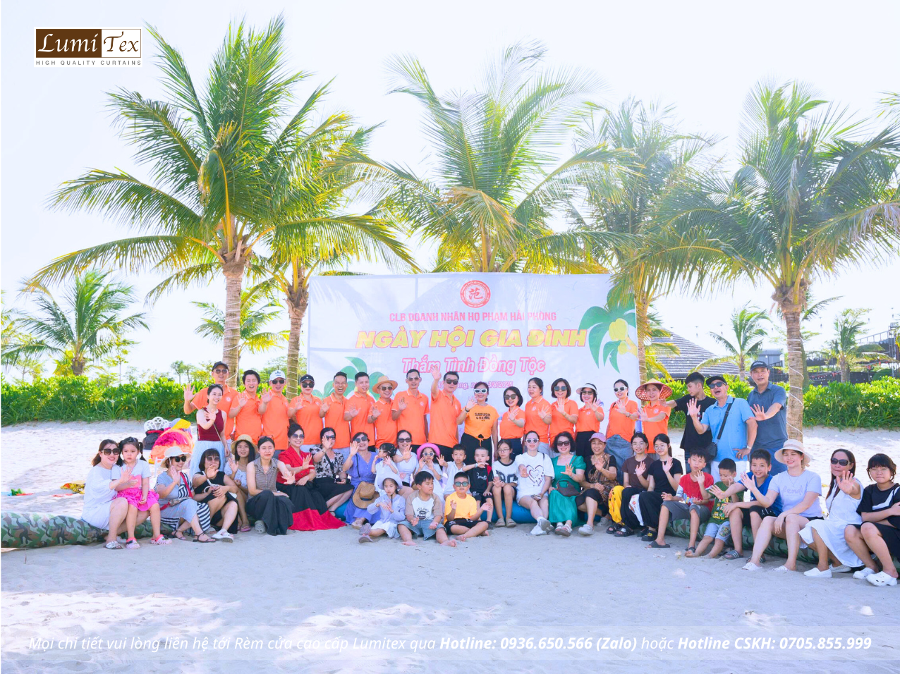 Rèm Lumitex tham gia Teambuilding & Family Gala Dinner CLB Doanh nhân họ Phạm Hải Phòng Hè 2025