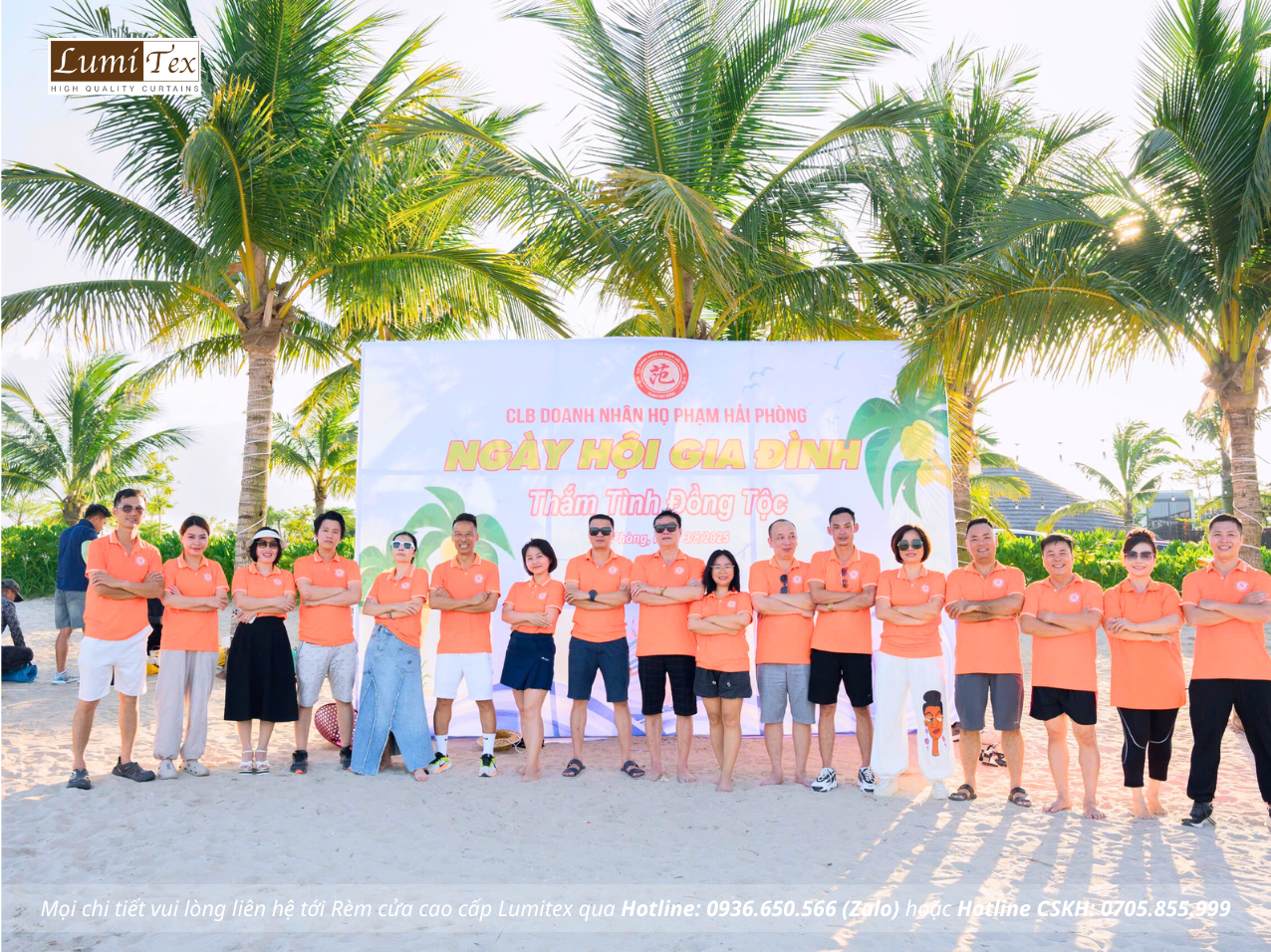 Rèm Lumitex tham gia Teambuilding & Family Gala Dinner CLB Doanh nhân họ Phạm Hải Phòng Hè 2025