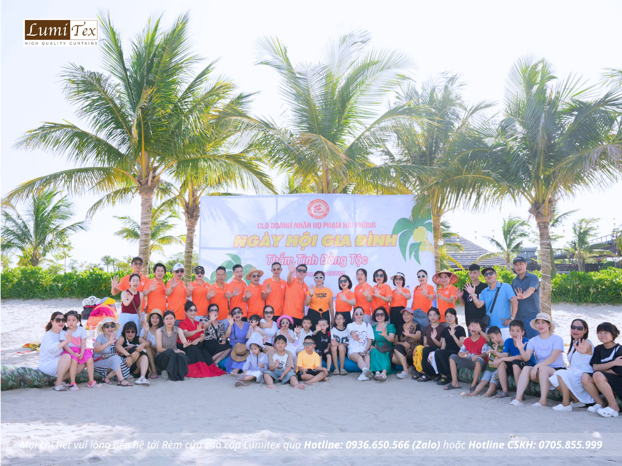 Rèm Lumitex tham gia Teambuilding & Family Gala Dinner CLB Doanh nhân họ Phạm Hải Phòng Hè 2025