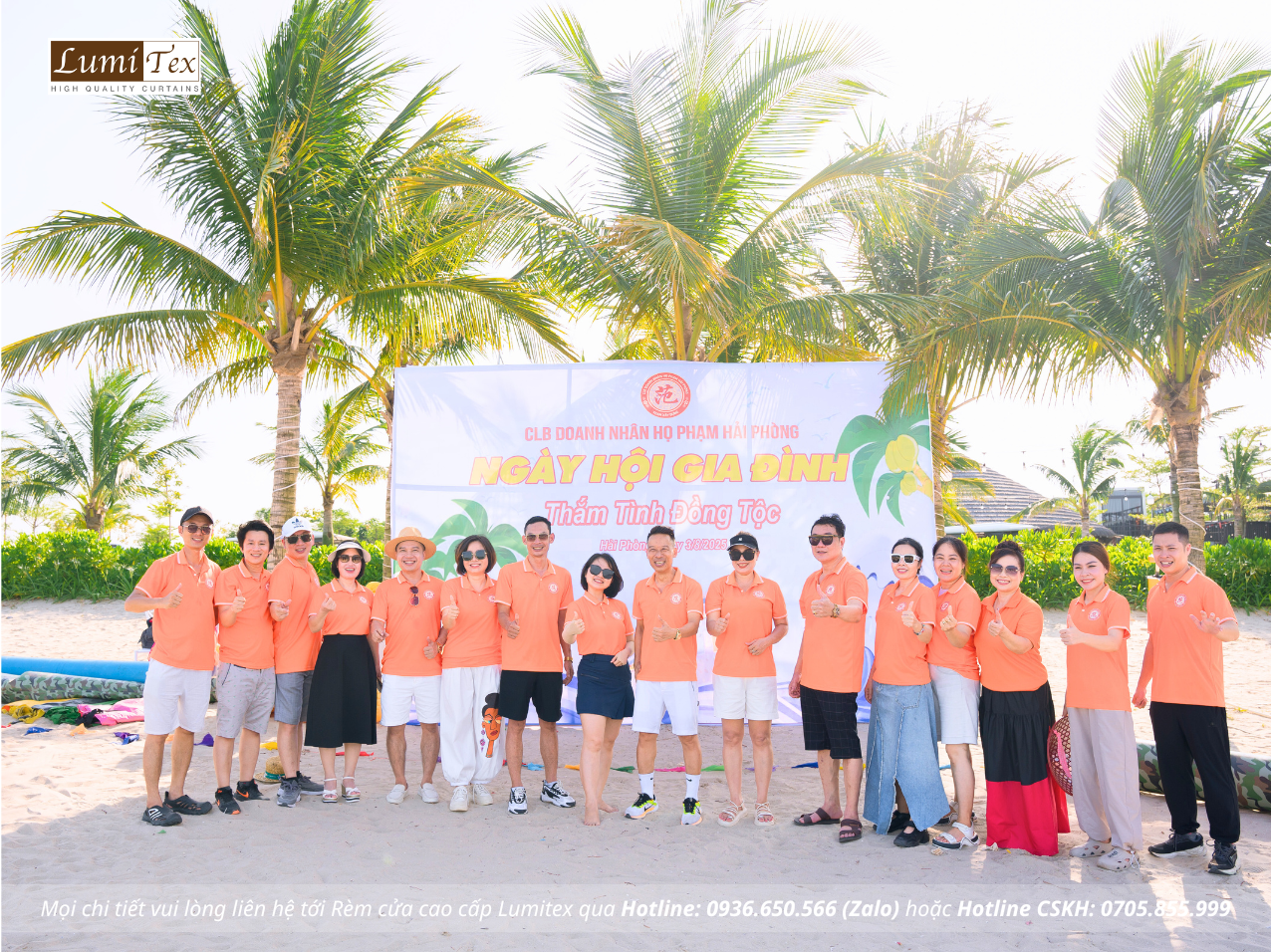 Rèm Lumitex tham gia Teambuilding & Family Gala Dinner CLB Doanh nhân họ Phạm Hải Phòng Hè 2025
