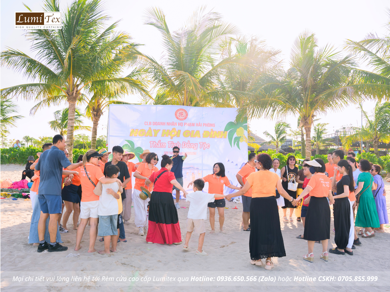 Rèm Lumitex tham gia Teambuilding & Family Gala Dinner CLB Doanh nhân họ Phạm Hải Phòng Hè 2025