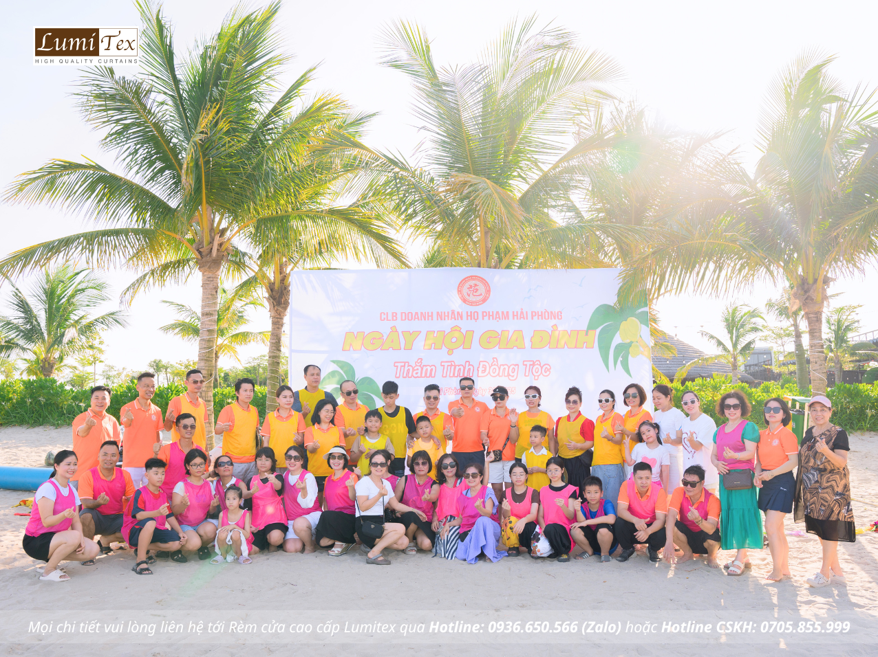 Rèm Lumitex tham gia Teambuilding & Family Gala Dinner CLB Doanh nhân họ Phạm Hải Phòng Hè 2025