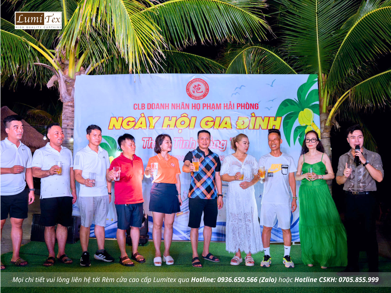 Rèm Lumitex tham gia Teambuilding & Family Gala Dinner CLB Doanh nhân họ Phạm Hải Phòng Hè 2025