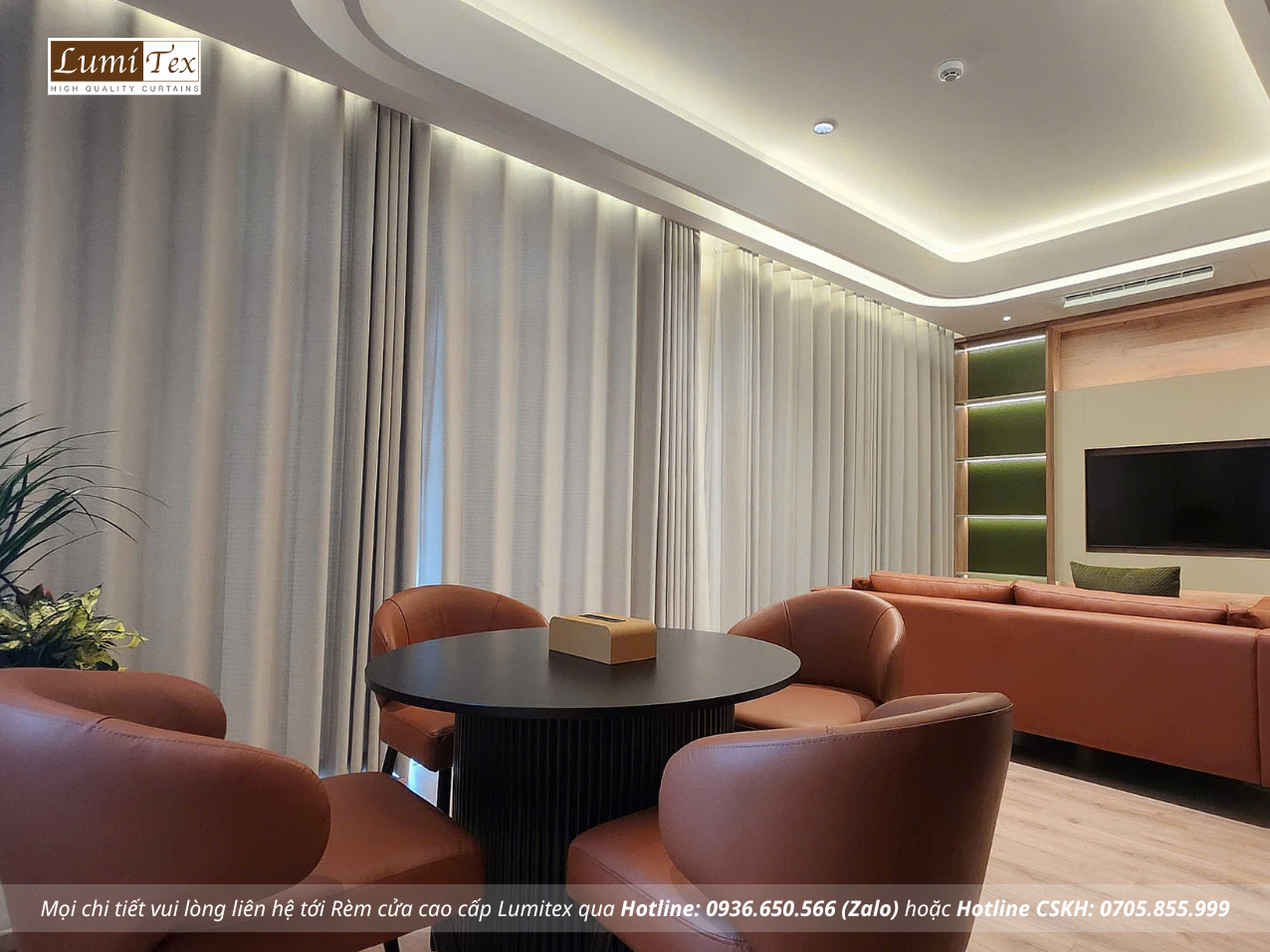 Thi công rèm cao cấp tại An Cường Show Gallery and Design Center Phường Ninh Kiều, Cần Thơ