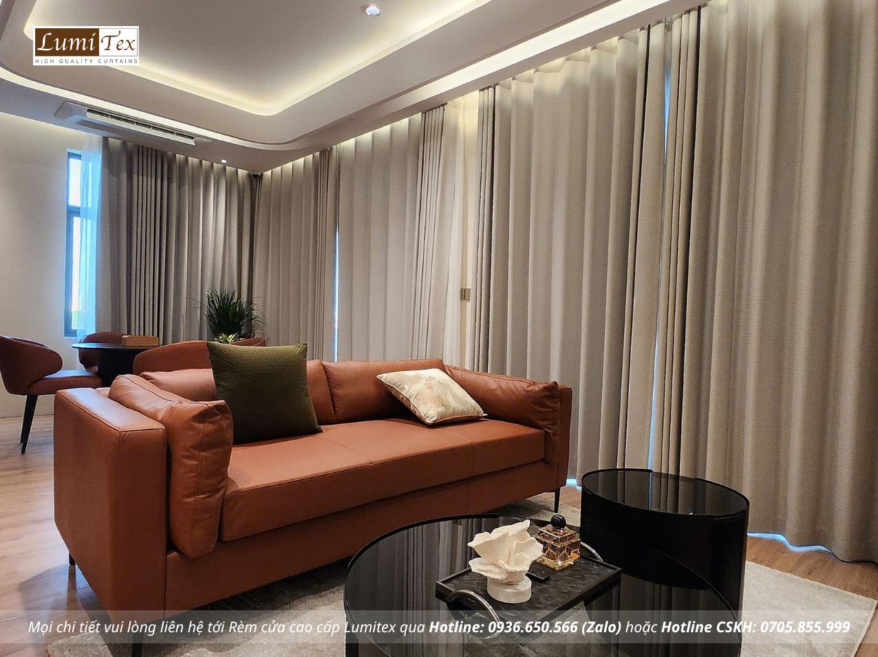 Thi công rèm cao cấp tại An Cường Show Gallery and Design Center Phường Ninh Kiều, Cần Thơ