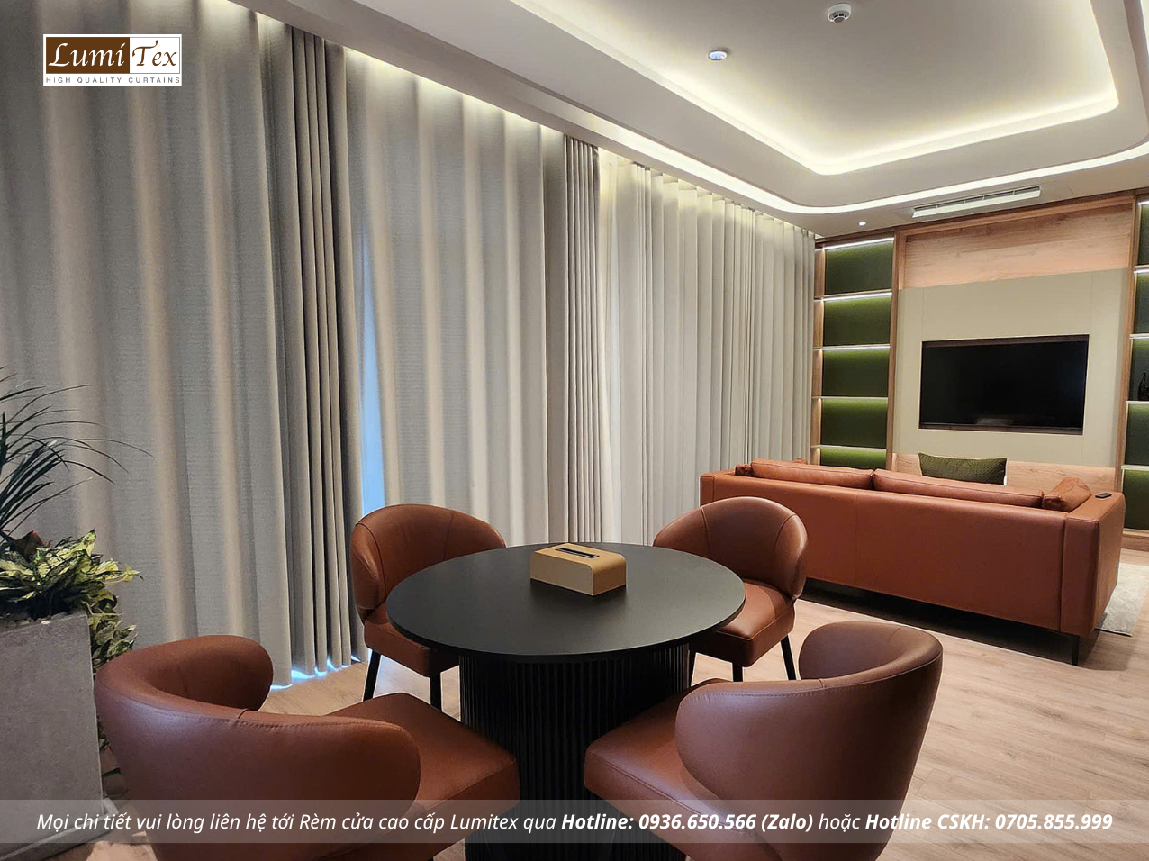 Thi công rèm cao cấp tại An Cường Show Gallery and Design Center Phường Ninh Kiều, Cần Thơ