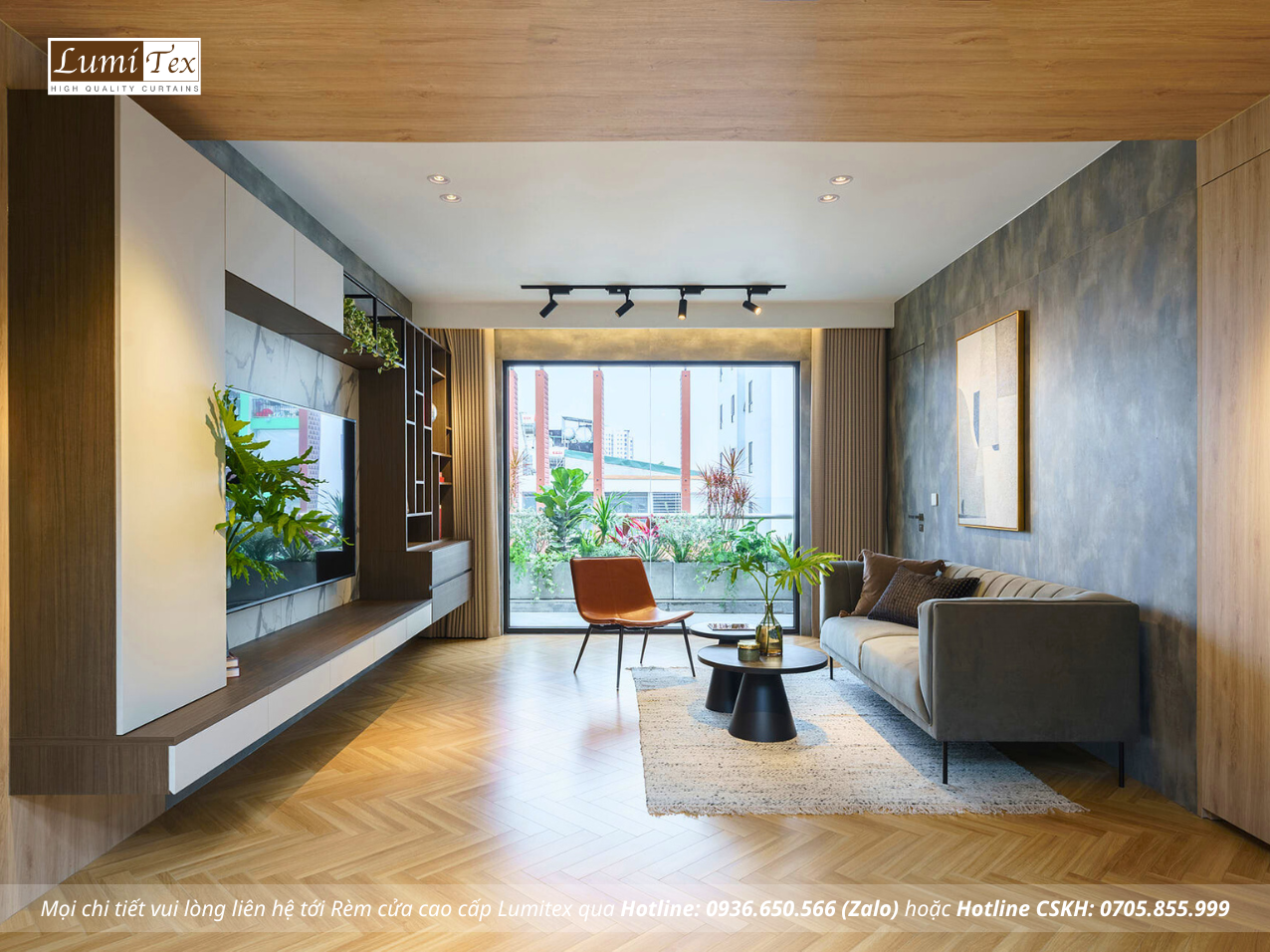 Thi công rèm cao cấp tại Showroom Gỗ An Cường – One-stop Shopping Center Bắc Ninh