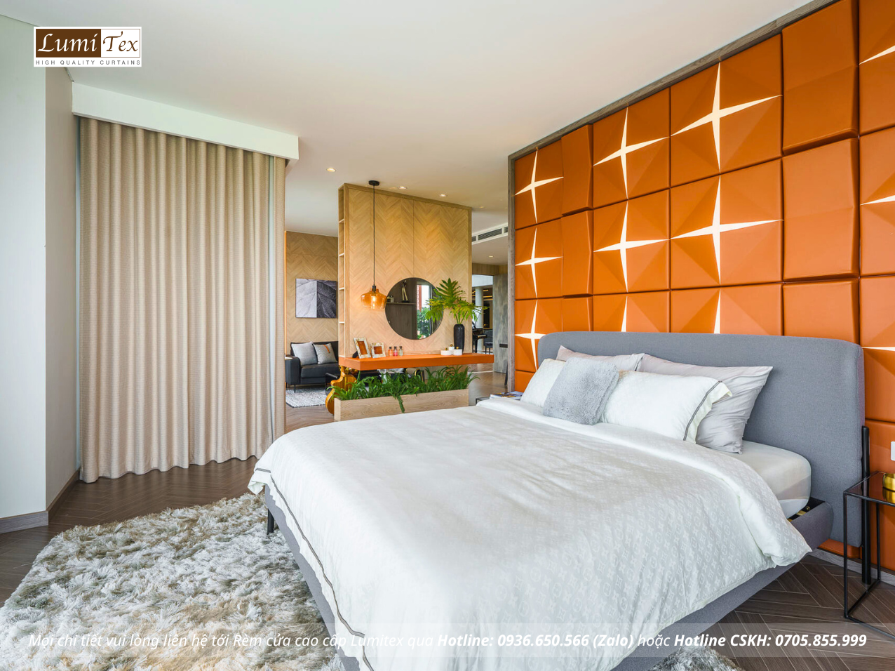 Thi công rèm cao cấp tại Showroom Gỗ An Cường – One-stop Shopping Center Bắc Ninh