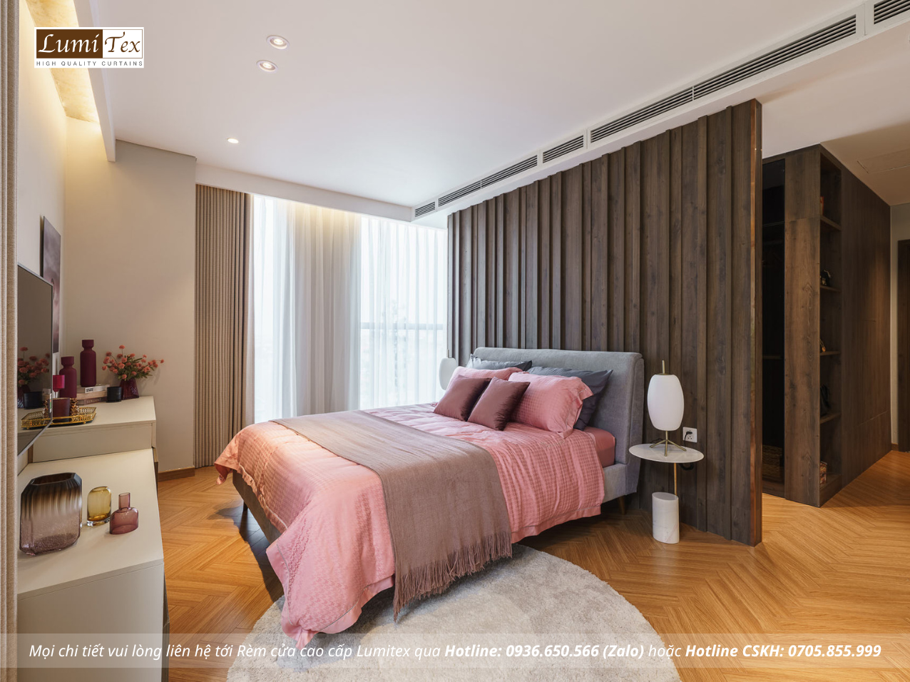 Thi công rèm cao cấp tại Showroom Gỗ An Cường – One-stop Shopping Center Bắc Ninh
