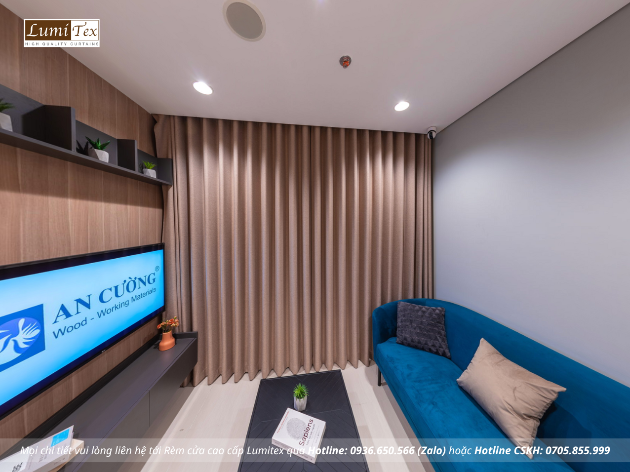 Thi công rèm cao cấp tại An Cường Show Gallery and Design Center – Phường Long Bình, TP. Hồ Chí Minh