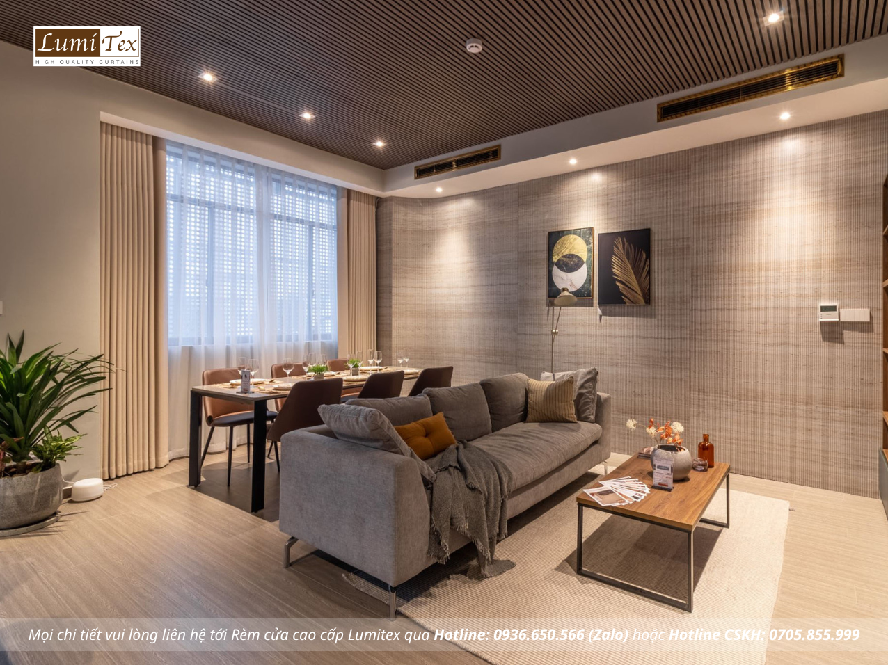 Thi công rèm cao cấp tại An Cường Show Gallery and Design Center – Phường Thủ Dầu Một, Bình Dương