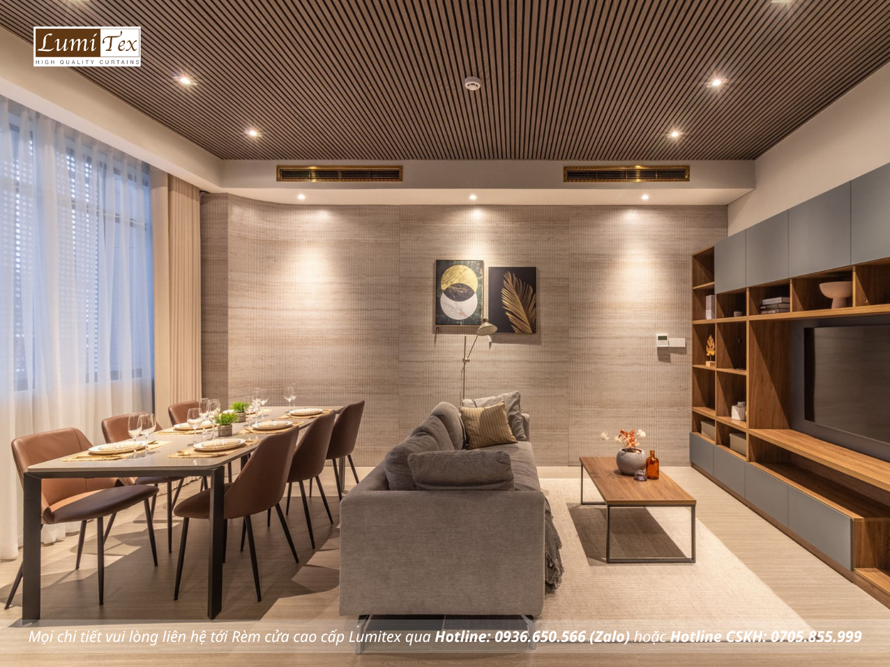 Thi công rèm cao cấp tại An Cường Show Gallery and Design Center – Phường Thủ Dầu Một, Bình Dương