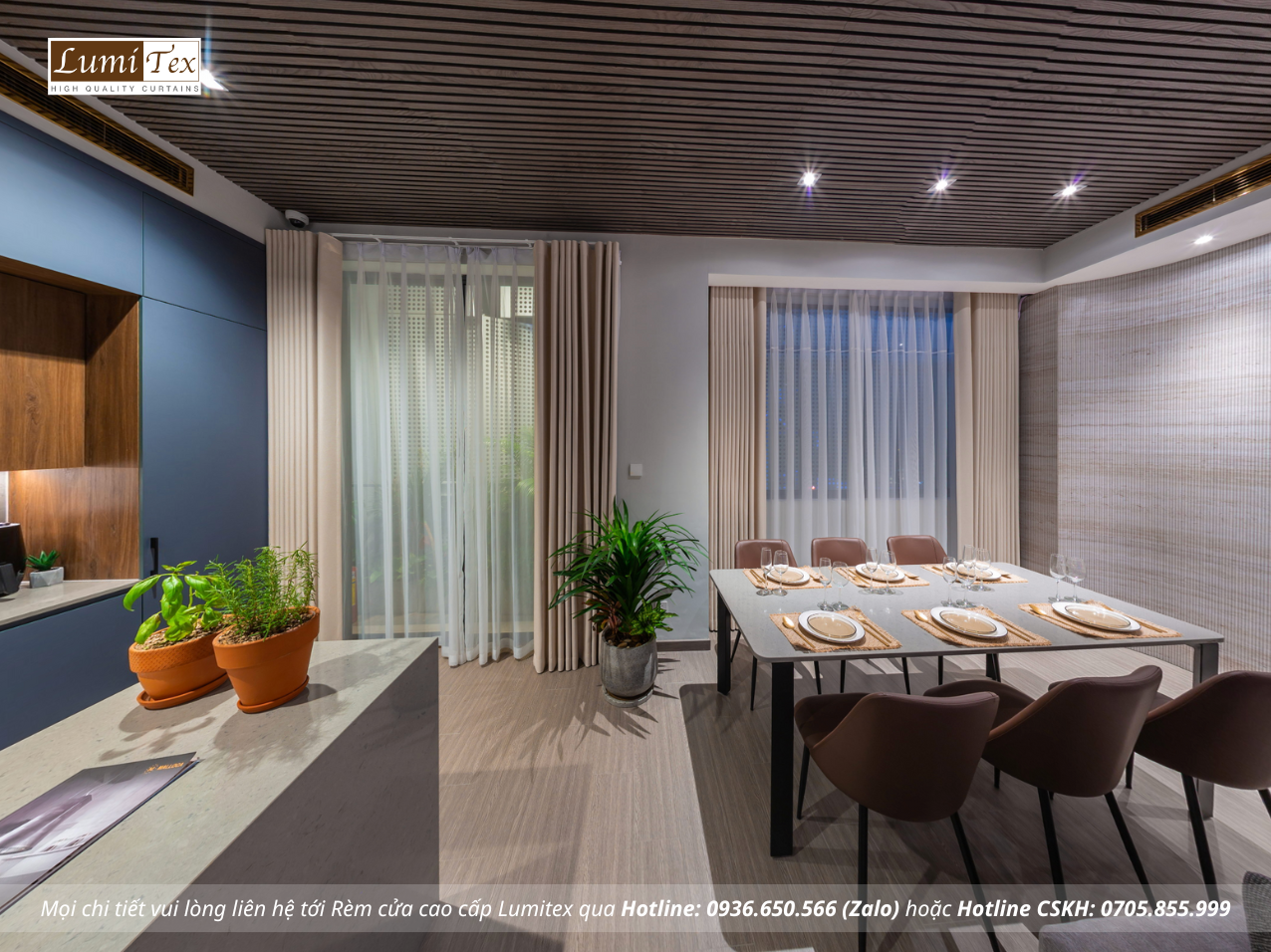 Thi công rèm cao cấp tại An Cường Show Gallery and Design Center – Phường Thủ Dầu Một, Bình Dương