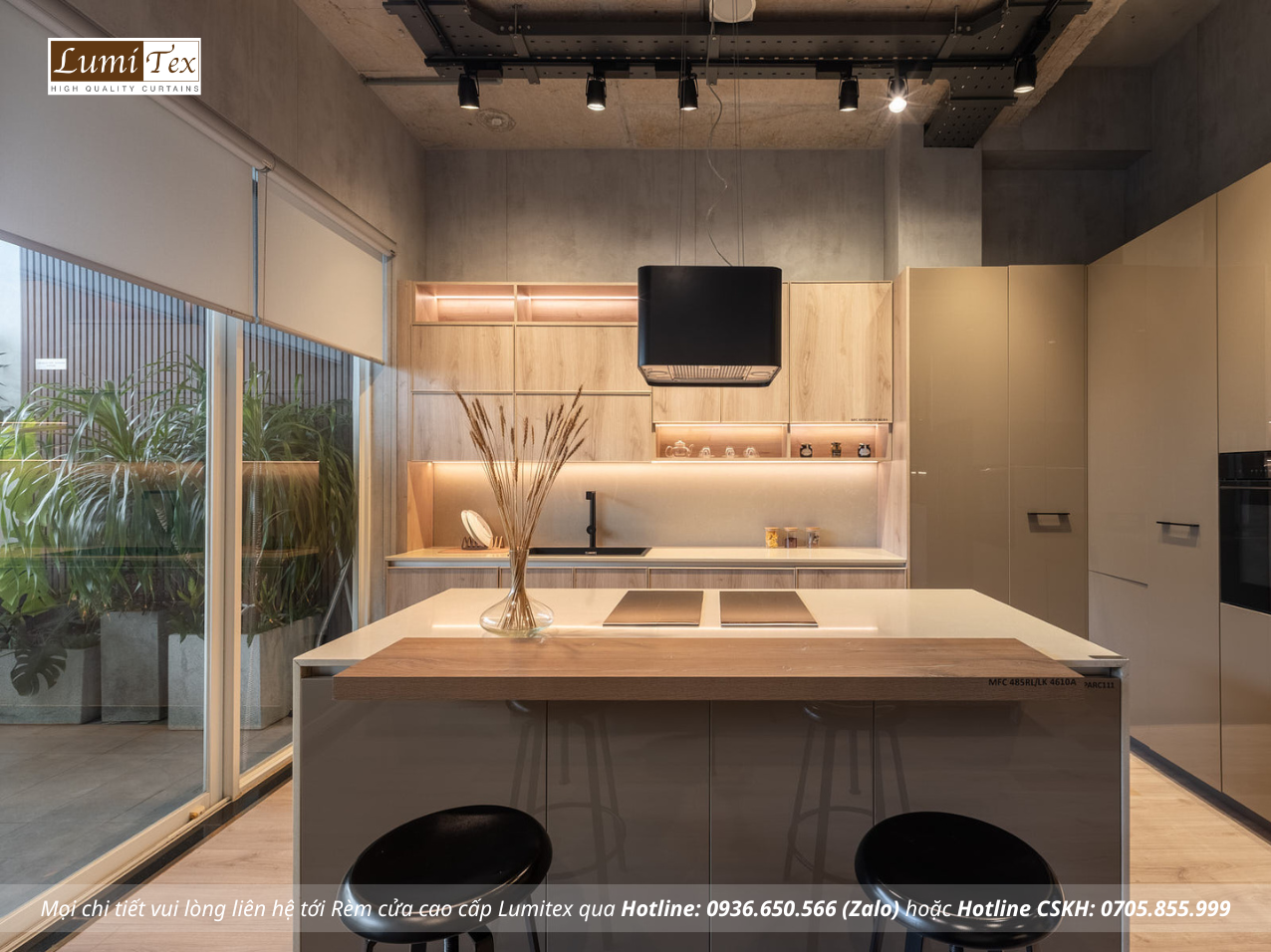 Thi công rèm cao cấp tại Showroom Gỗ An Cường – One-stop Shopping Center, Phường An Khánh, TP. Hồ Chí Minh