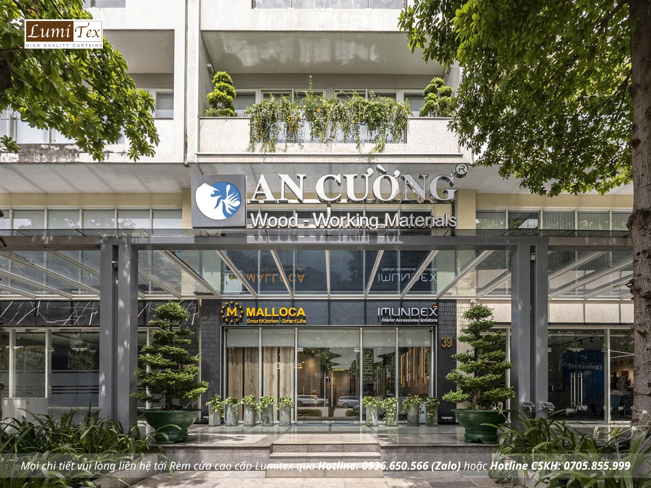 Thi công rèm cao cấp tại Showroom Gỗ An Cường – One-stop Shopping Center, Phường An Khánh, TP. Hồ Chí Minh