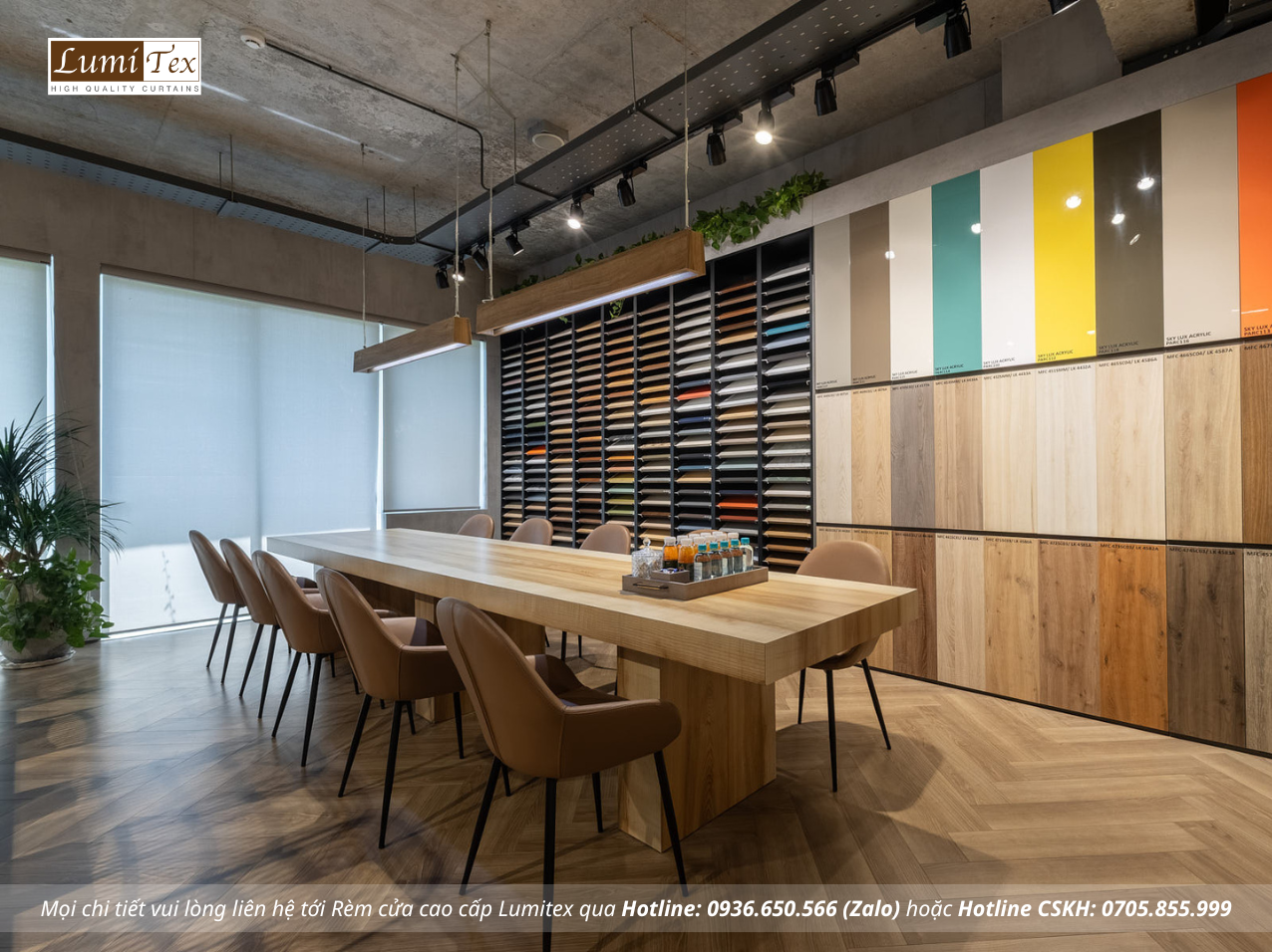 Thi công rèm cao cấp tại Showroom Gỗ An Cường – One-stop Shopping Center, Phường An Khánh, TP. Hồ Chí Minh