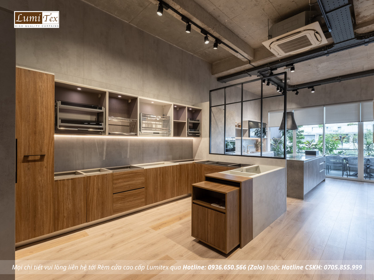 Thi công rèm cao cấp tại Showroom Gỗ An Cường – One-stop Shopping Center, Phường An Khánh, TP. Hồ Chí Minh