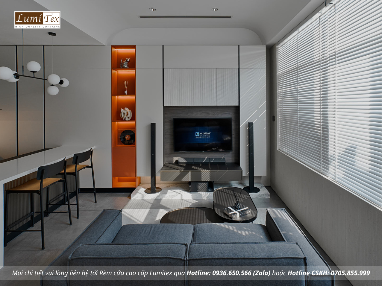 Thi công rèm cao cấp tại Showroom Gỗ An Cường – One-stop Shopping Center, Phường An Khánh, TP. Hồ Chí Minh