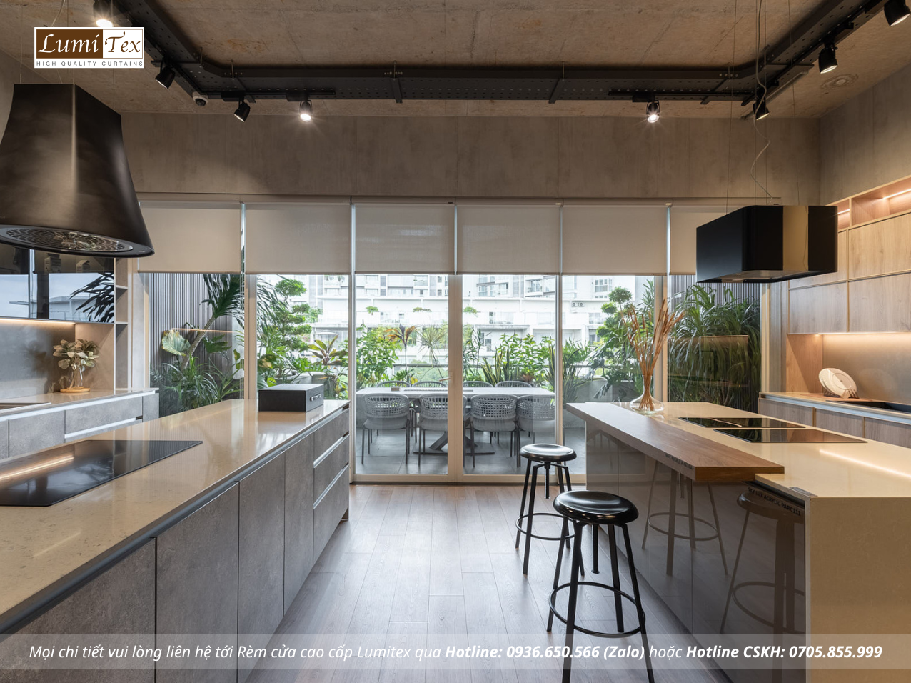 Thi công rèm cao cấp tại Showroom Gỗ An Cường – One-stop Shopping Center, Phường An Khánh, TP. Hồ Chí Minh