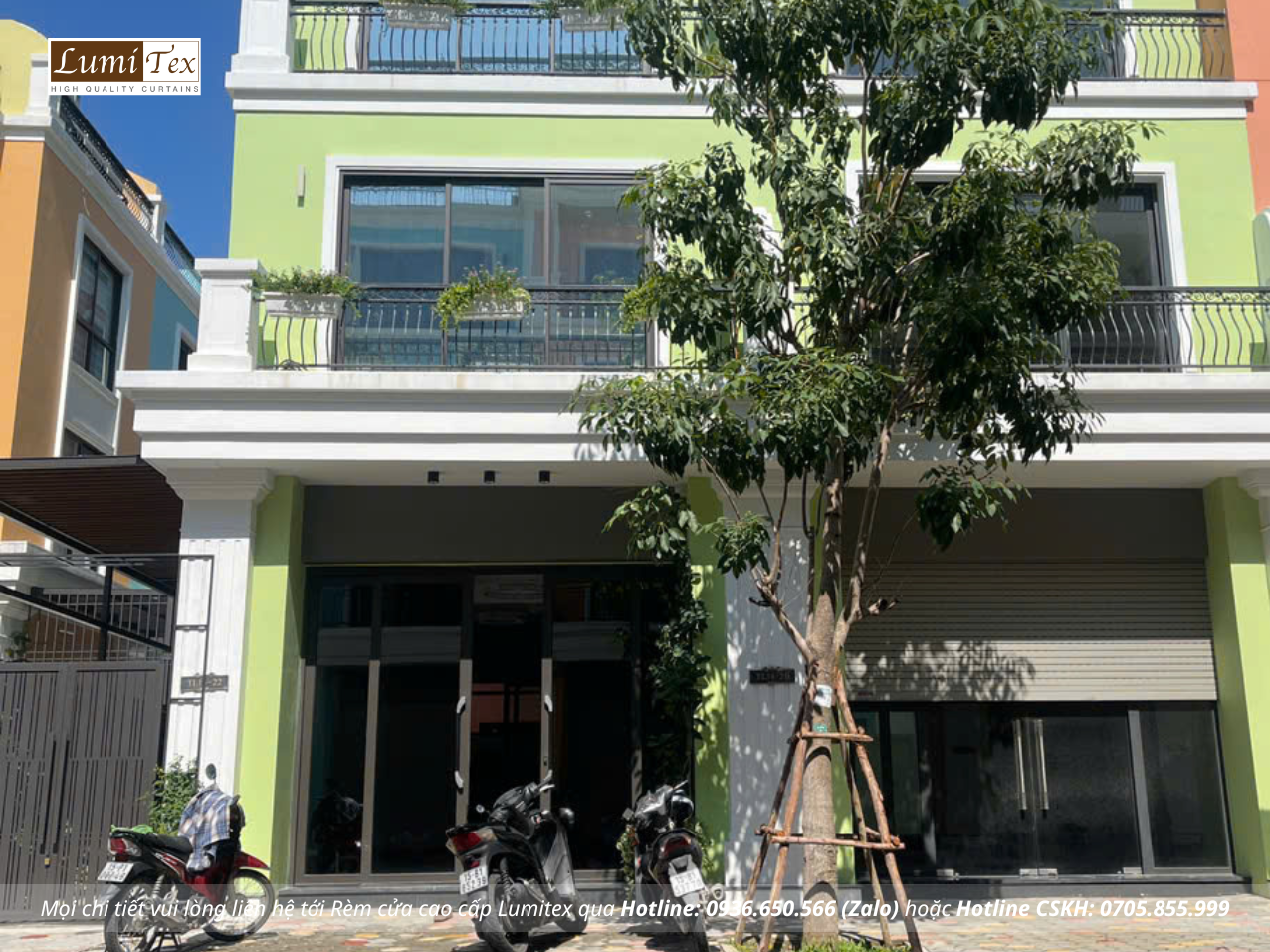 Thi công rèm cao cấp tại công trình tại Vin Vũ Yên
