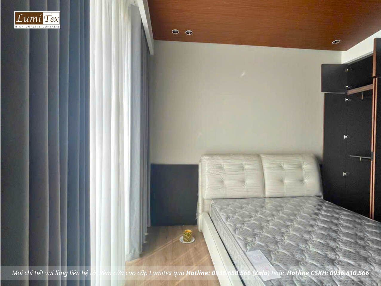 Thi công rèm cao cấp công trình nhà phố Hải Phòng