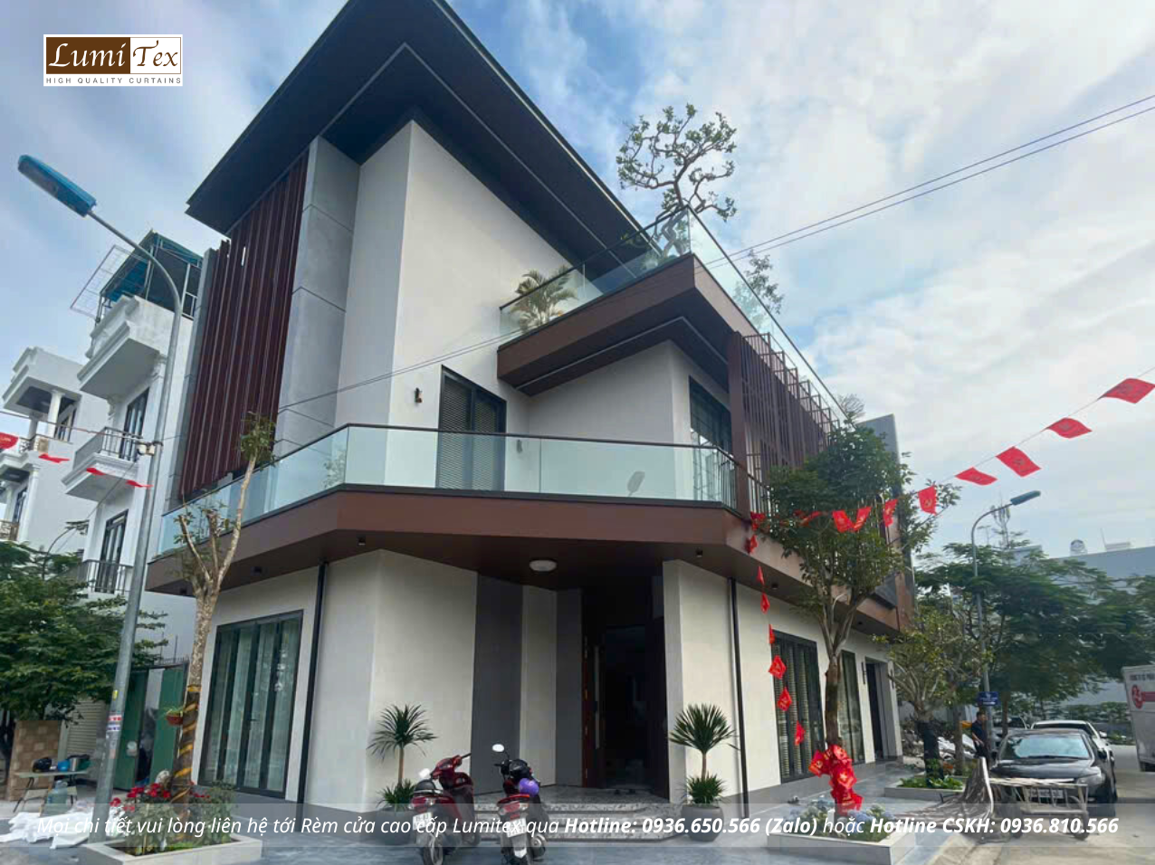 Thi công rèm cao cấp công trình nhà phố Hải Phòng