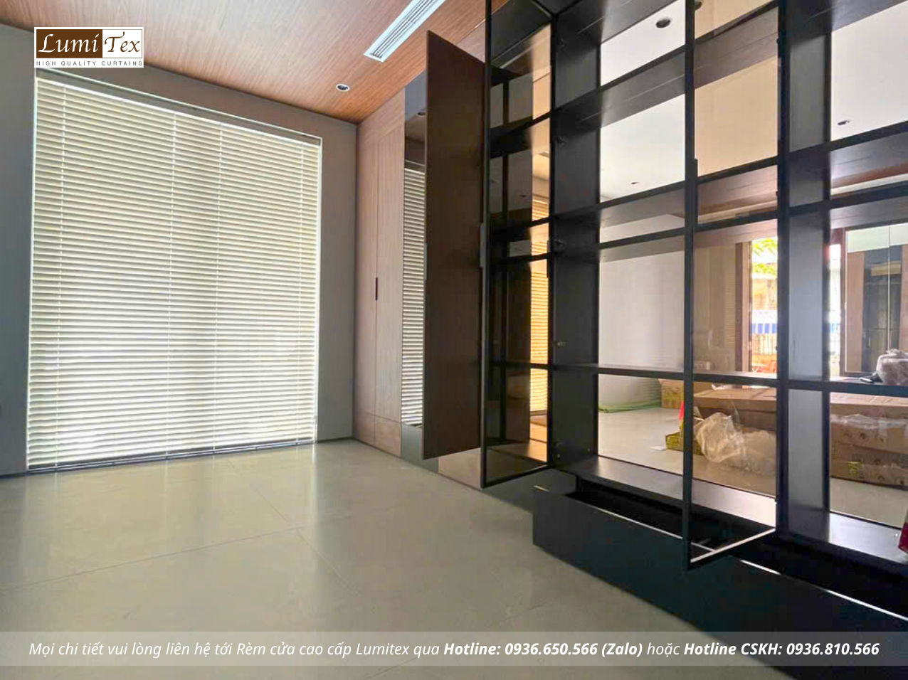 Thi công rèm cao cấp công trình nhà phố Hải Phòng