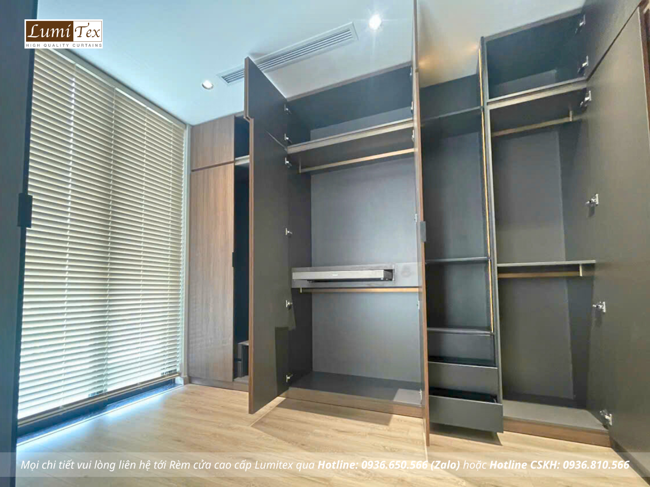 Thi công rèm cao cấp công trình nhà phố Hải Phòng