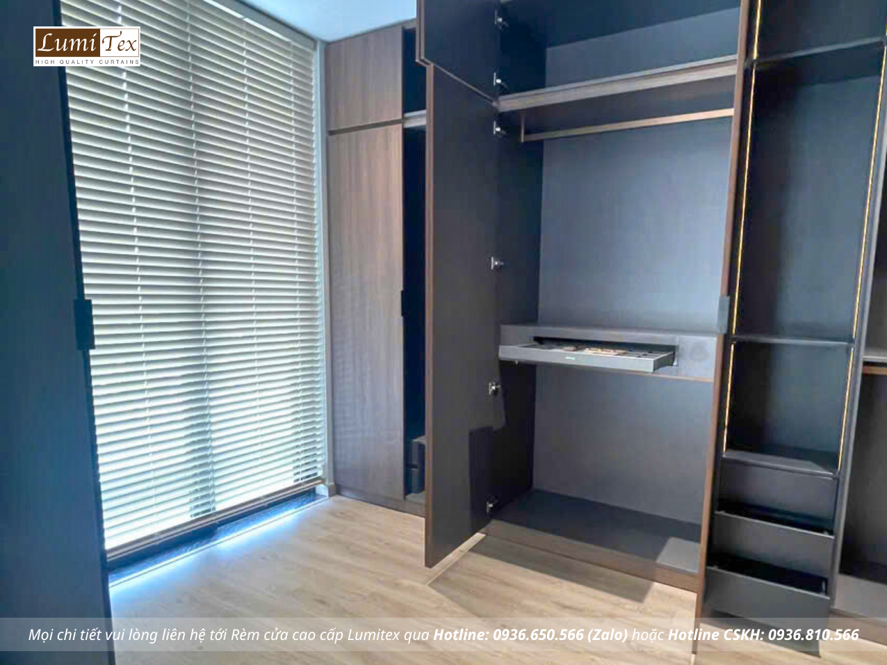 Thi công rèm cao cấp công trình nhà phố Hải Phòng