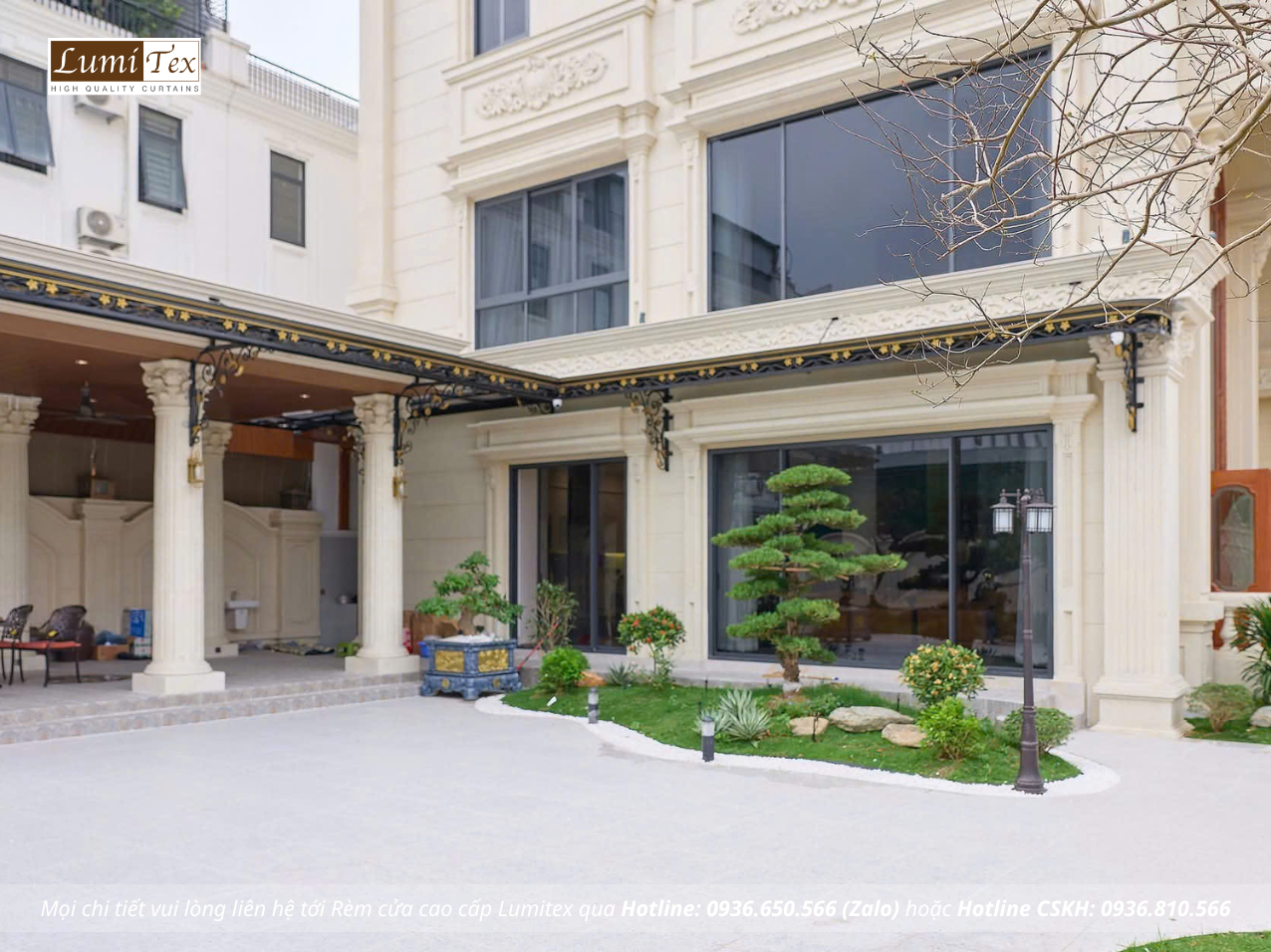Thi công rèm cao cấp biệt thự Tân cổ điển tại Khu đô thị Ecopark