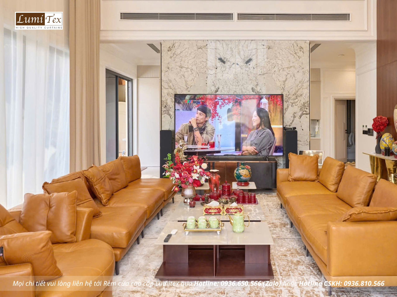 Thi công rèm cao cấp biệt thự Tân cổ điển tại Khu đô thị Ecopark